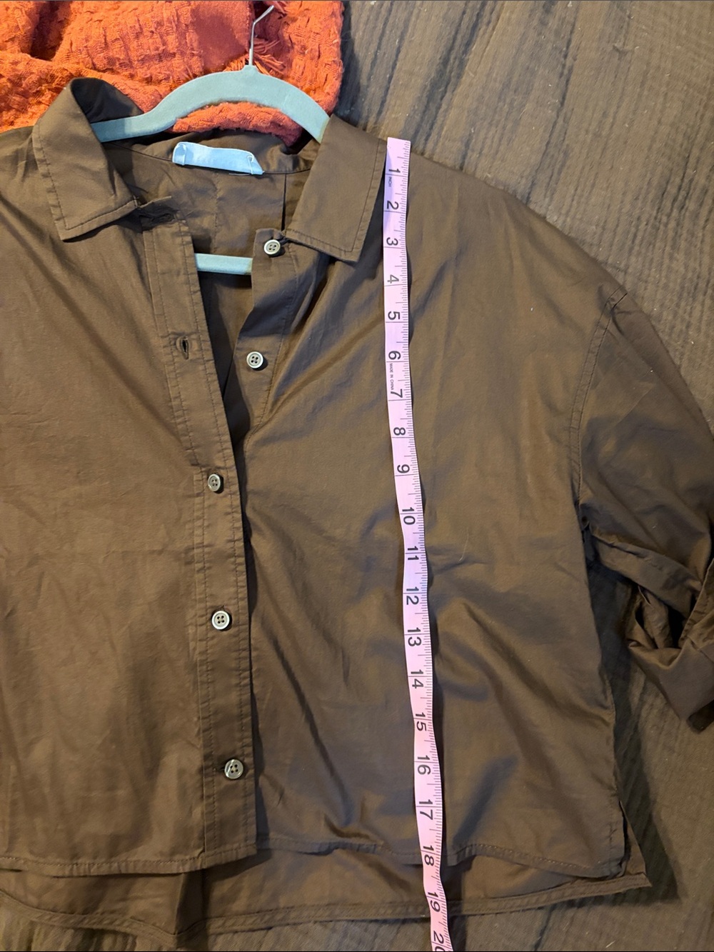 Brown Button down - Picture 5 of 7